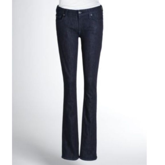 7 for all mankind  mid rise  straight Jeans Blue 28 - Picture 1 of 15